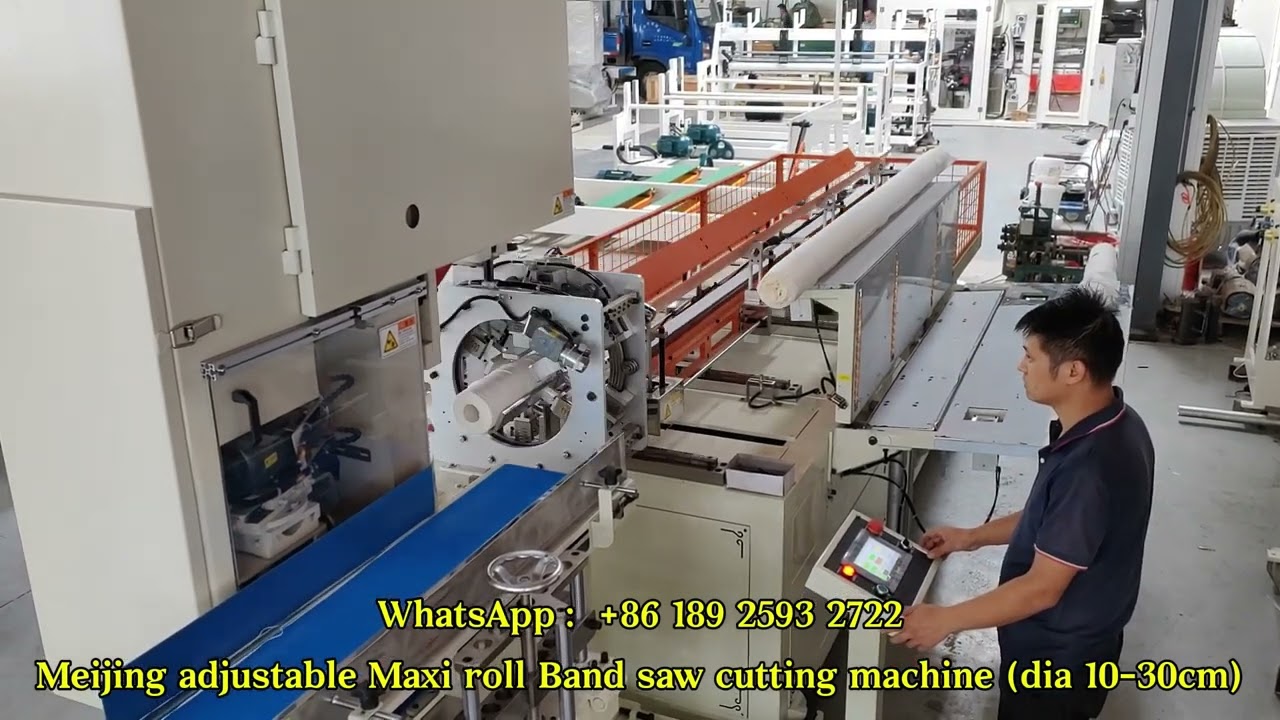 Maxi roll (JRT) big band saw cutting machine