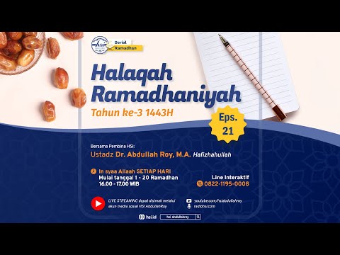 Halaqah Ramadhaniyah 1443 H | Pertemuan 9