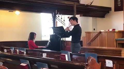 Justin Yang - Sonata in E Minor for Flute and Basso continuo: mvt. I & II (G.F. Händel) [2024 PMF]