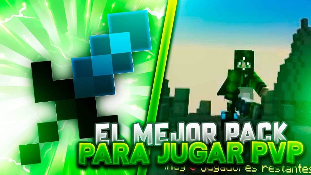 EL MEJOR TEXTURE PACK PARA JUGAR MINECRAFT PVP | TINY DARK BLUE FPS