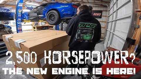 Unboxing My New RPG Racing Engines 2,500 hp Longblock Coyote . Tx2k23 prep twin turbo s550 mustang