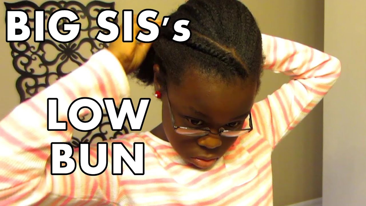 Teaching Your Child: Low Bun Hairstyle - African Naturalistas