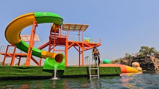 ⛳️ Green Yellow ⭐️ Water Slide 💦 at Grand Canyon Water Park 🇹🇭