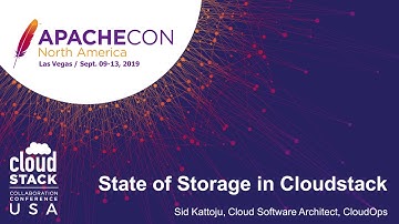 State of Storage in Cloudstack