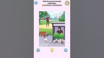 Brainy prankster level 38 (help the guy get enough toilet paper)#funnygame# viralvideo# gaming#