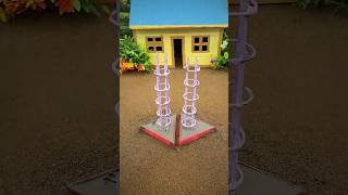 Mini Construction Magic 🚧 _ Tiny Cement &amp; Tractor Build #shorts #toys #diytractor