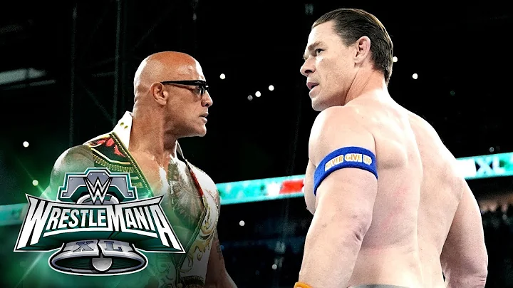 The Rock and John Cena come face to face at Wrestl