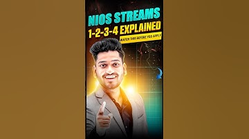 NIOS Streams (1-2-3-4) & Blocks (1-2) | NIOS Admission Complete Details | Full Admission Guide #nios