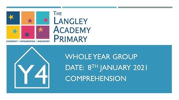 Year 4  Comprehension video lesson 2 All classes