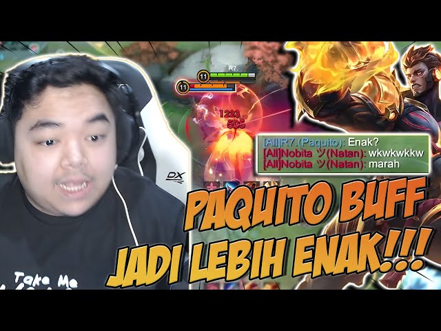 NATAN BIKIN GW EMOSI 😡 GW BANTAI PAKE PAQUITO YANG UDAH DI BUFF 😂😂 #R7 #PAQUITO #MLBB class=