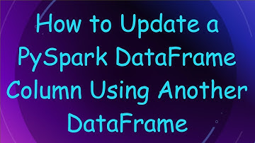 How to Update a PySpark DataFrame Column Using Another DataFrame