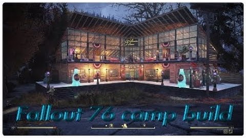 Fallout 76 Camp Build " Luxury Log Cabin Build "