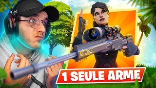 FAIRE TOP 1 avec 1 SEULE ARME sur FORTNITE ! ( Forcément j’ai pris le sniper )