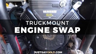 Truck Mount Engine Swap HydraMaster SpitFire 3.2 - Short Video
