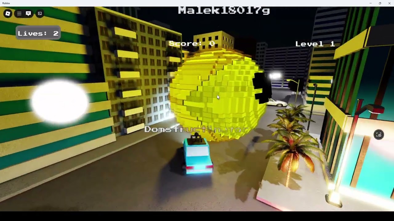 Битва пикселей Пакмана в Роблоксе