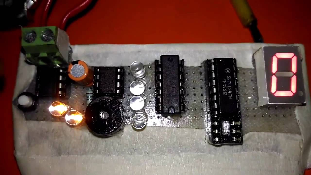 Stopwatch Using IC555, IC7490 and IC7447 - YouTube