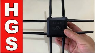 Wifi Extender Repeater Eight Antennas Setup