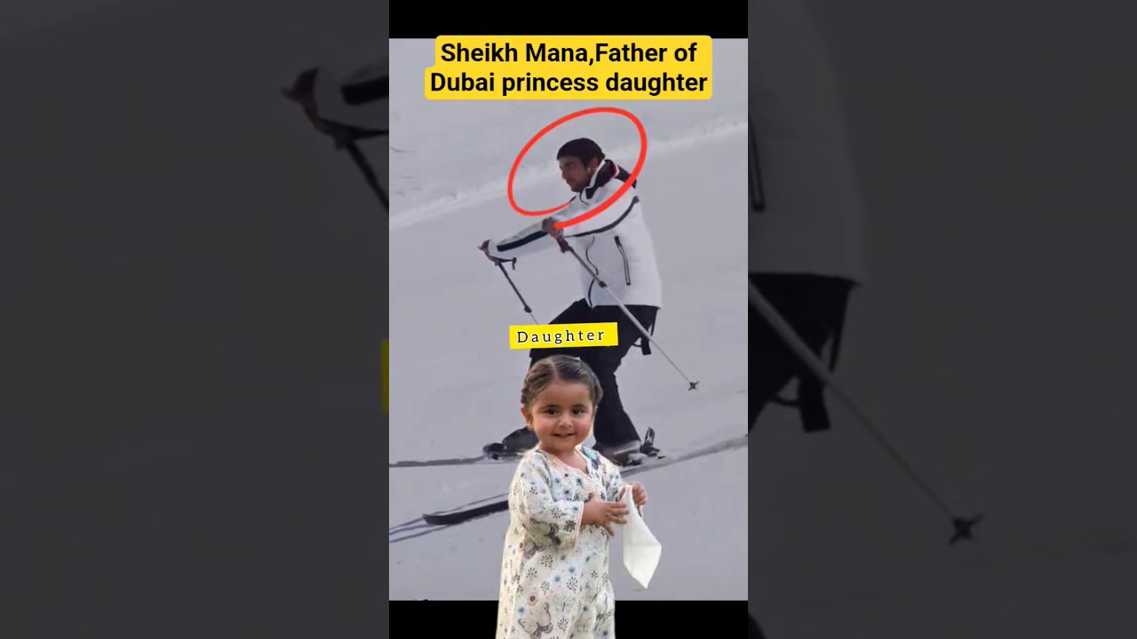 Дочь принцессы Дубая и отец весело проводят время на снегу ❄️ Королевская семья Дубая 