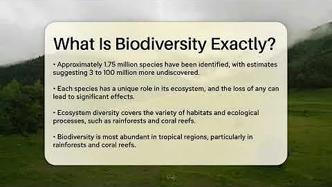 What Is Biodiversity Exactly? - Ecosystem Essentials