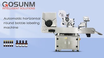 Automatic horizontal round bottle labeling machine