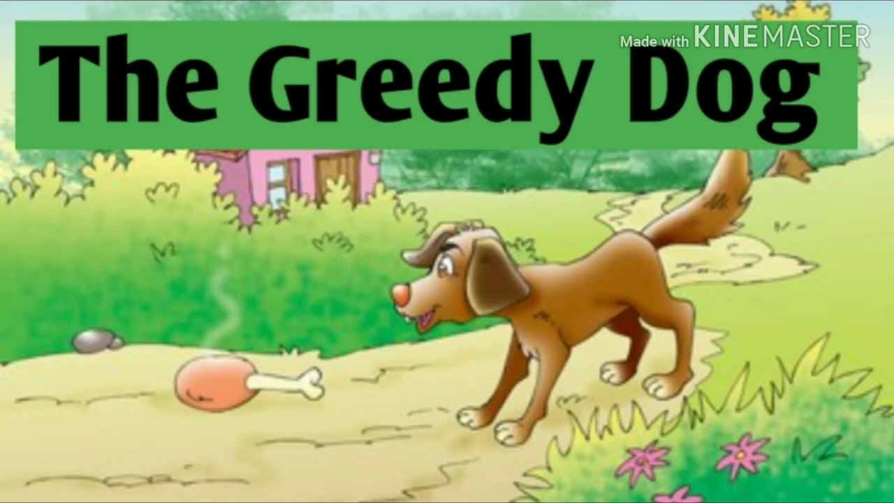 Greedy Dog story in english/English story/dog and bones story in