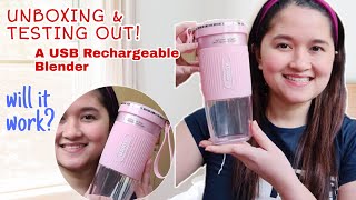 USB RECHARGEABLE PORTABLE BLENDER UNBOXING