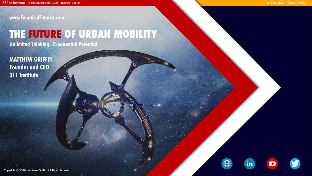Matthew Griffin on stage: The Future of Urban Mobility 2040