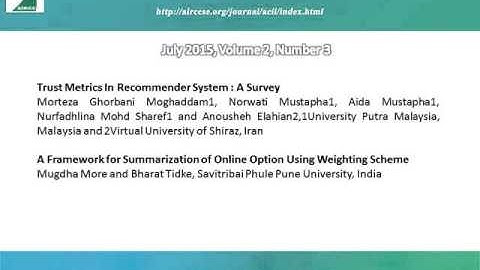 Advanced Computational Intelligence: An International Journal (ACII)
