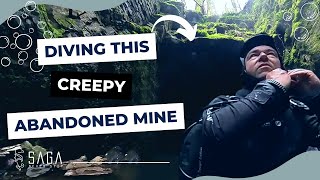 Diving a creepy ABANDONED MINE in Denee Belgium