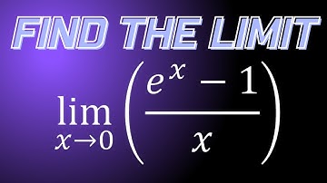 Limit of e^x-1/x as x approaches 0