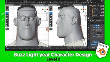 Character design - Blender Tutorial - Buzz lightyear Level 2 Part 1