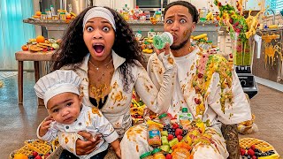 EATING WHATEVER OUR DAUGHTER EATS FOR 24 HOURS!