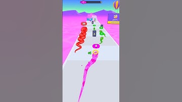 Snake Race Funny Mobile Gameplay 🤪 snake run game #games #snakegame #shorts