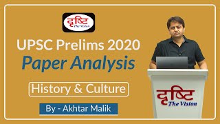 G.S. Paper 1 (History & Culture) Prelims 2020  I  Paper Analysis by Sh. Akhtar Malik