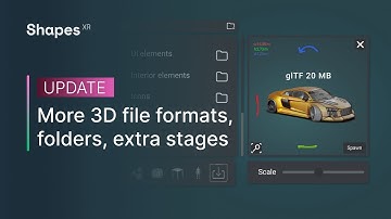 Update - More 3D file formats, folders, and extra stages come to ShapesXR