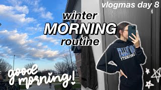 WINTER MORNING ROUTINE *college edition* | vlogmas day 8 by Macy Greer 220 views 5 months ago 11 minutes, 13 seconds