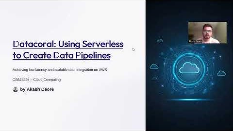 Datacoral Using Serverless to Create Data Pipelines architecture explanation