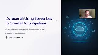 Datacoral Using Serverless to Create Data Pipelines architecture explanation