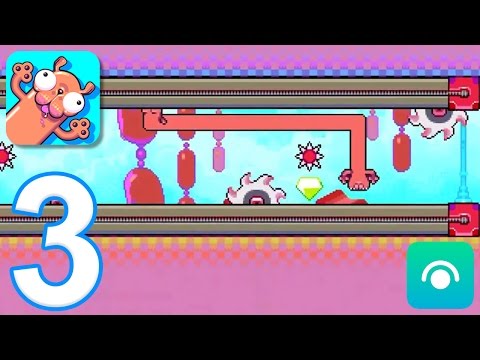 Silly Sausage in Meat Land - Gameplay Walkthrough Part 3 - Levels 21-30 (iOS, Android)