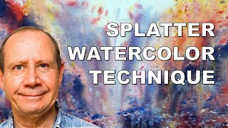 Splatter watercolor technique. How to create it, problems students experience and their solutions.