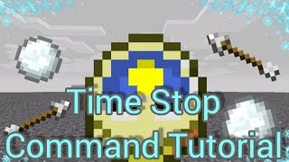 Minecraft Bedrock Freeze Time Tutorial | Command block tutorial