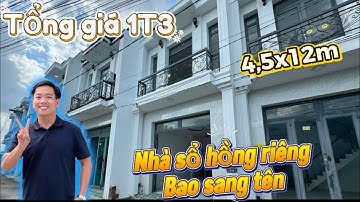 Nhà sổ hồng riêng bao sang tên. Tổng giá 1 tỷ 3.