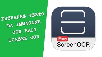 Come estrarre testo da immagine con Easy Screen OCR