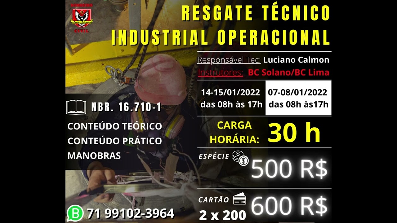 🚨Curso Resgate Industrial e Operacional - Spelaion🚨✓ Resgate em