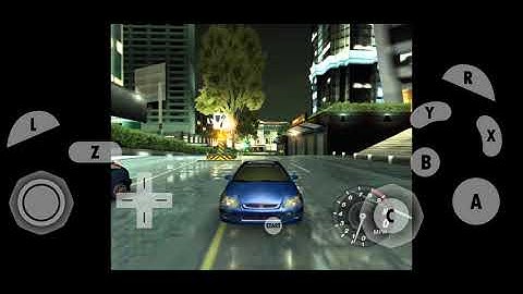 Need For Speed Underground 2 (GameCube) on Android Dolphin Emulator - Honda Civic Sprint Race