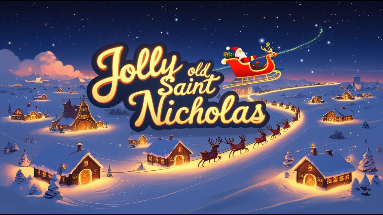 Jolly Old Saint Nicholas | Magical Christmas Song for Kids with Lyrics ...