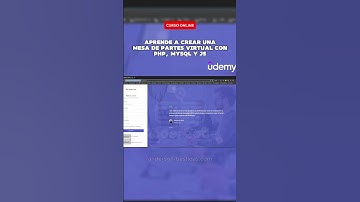 Descubre cómo crear una mesa de partes virtual con #PHP, #MySQL y #JavaScript con #Andercode