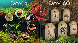 60 Days of Survival in a Deadly Terrarium! Who's Unlucky?