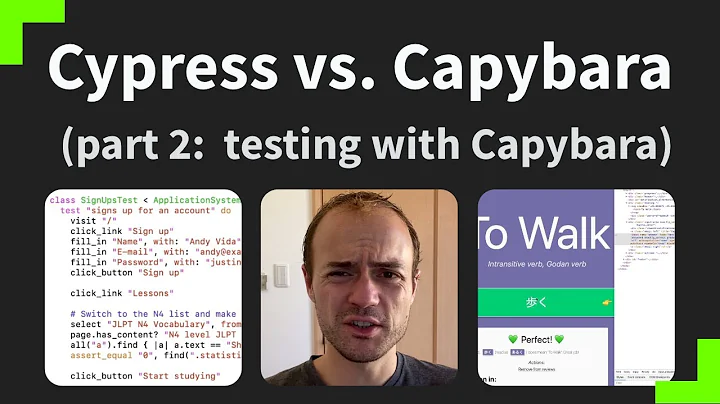 Cypress vs. Capybara, part 2: testing with Capybara  (Justin Searls)