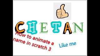 How to animate a name in scratch 3, very simple |Scratch 3|